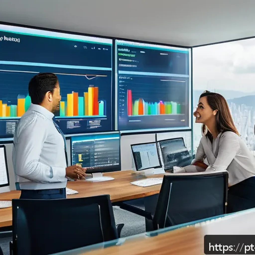 재무 조율을 위한 커뮤니케이션 채널 설정하기 - A modern Brazilian corporate office scene showing a diverse financial team collaborating around a la...